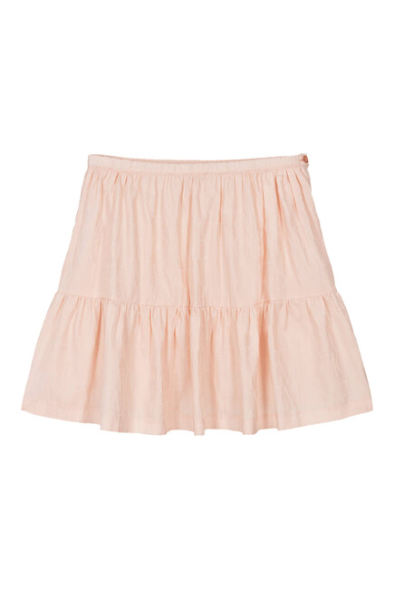 Kids Cotton Jacquard Skirt